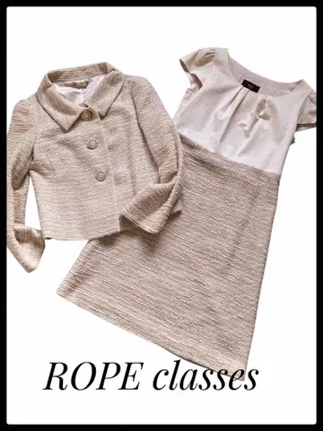 ROPE classes 트위드 포멀 슈트 아이보리 라메 일본제