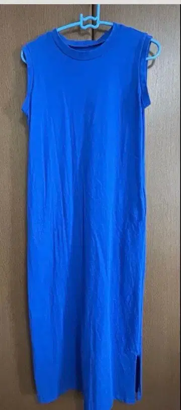 슬리브리스 원피스 블루 성숙/러블리 여아 캐주얼