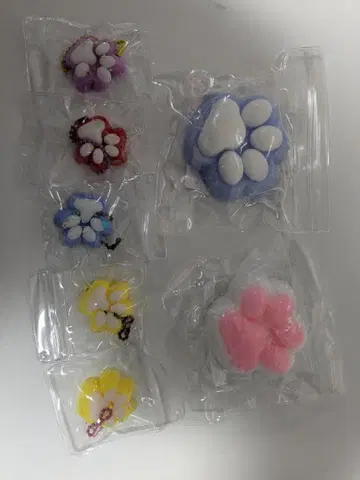 발바닥 디자인 스퀴즈 6개 세트