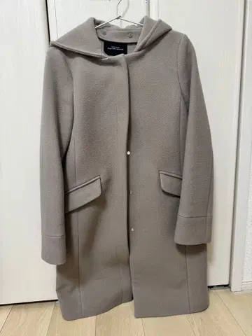 그린 레이블 릴랙싱 후드 부착 롱 코트 36