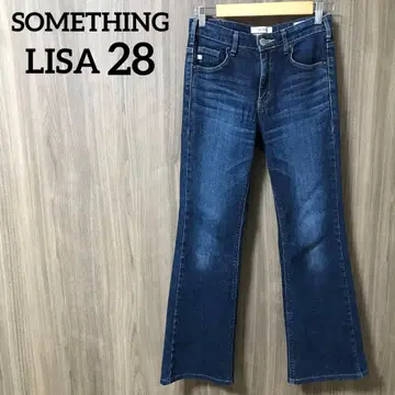 SOMETHING 썸씽 LISA 세미 플레어 데님 스트레치 28