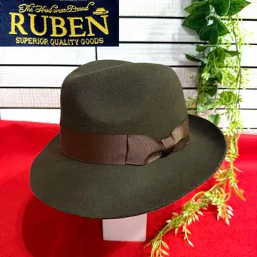 [ 새상품급 ] RUBEN 루벤 울 카키 펠트 중절모