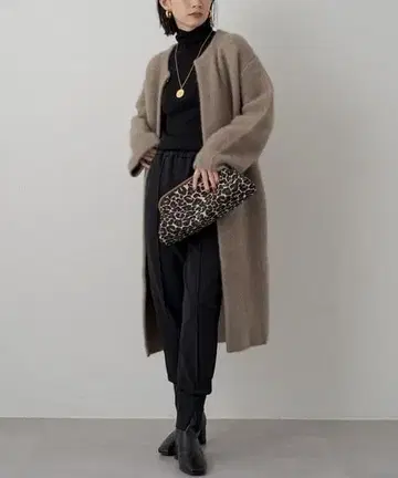 [ LOUNGEDRESS ] 니트 코트 FREE 모카 여성용