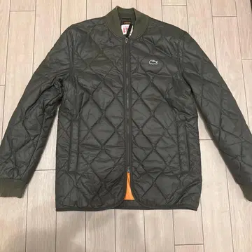 LACOSTE 라코스테 퀼팅 자켓 MA-1 카키 악어 로고