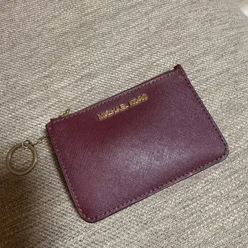 마이클코어스 카드 케이스 키링 포함 보르도