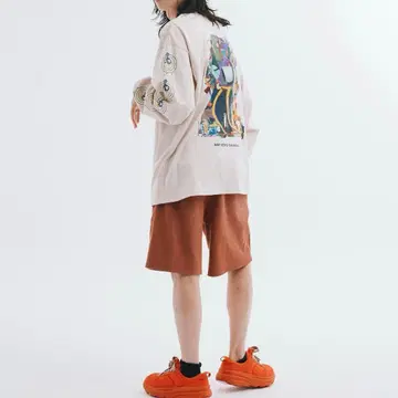 니트와 식객과 타카사키 롱T 크림