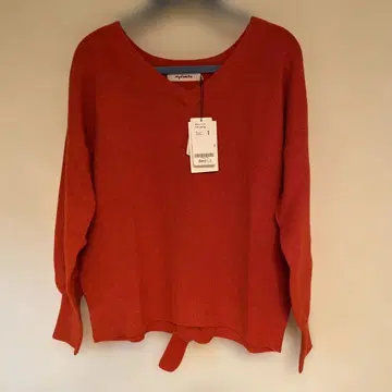 [새상품] Mylanka 오렌지 V넥 니트 M 사이즈