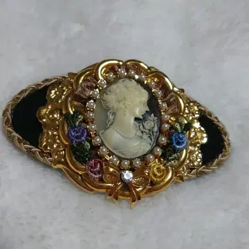 [ 미사용 새상품 ] 카메오 머리핀 앤티크 빈티지 레트로 클래식