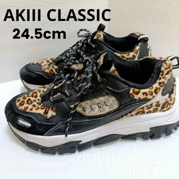 AKIII CLASSIC 아키클래식 통굽 스니커즈 레오파드 24.5