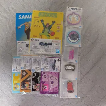 원피스 제일복권 클리어 파일 타월 키링