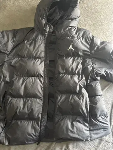 Jordan 퍼 달린 블랙 다운