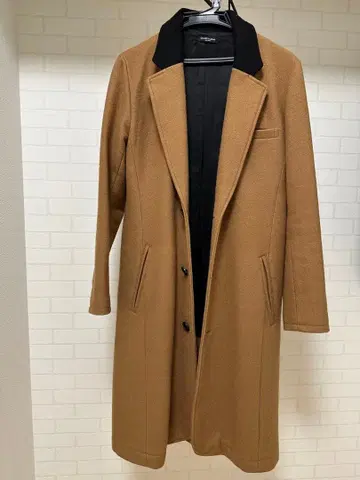 GLAMB by glamb 바이컬러 롱 체스터 코트