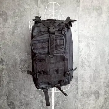 새상품 백팩 밀리터리 백 가슴 벨트 포함 블랙