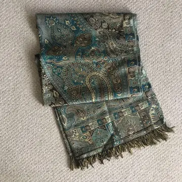 인도 스톨 블루 계열 캐시미르