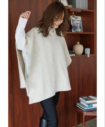 앰플레강트 니트 판초