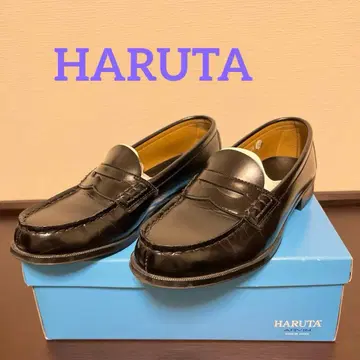 [새상품급] HARUTA 코인 로퍼 블랙 24cm