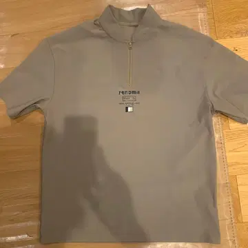 르노마 골프 하프 지퍼 셔츠 베이지