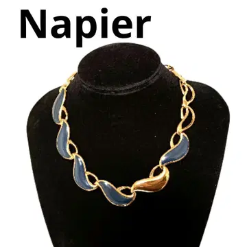 레어 빅 사이즈 네이피어 Napier 목걸이 빈티지 골드