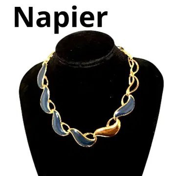 레어 빅 사이즈 네이피어 Napier 목걸이 빈티지 골드