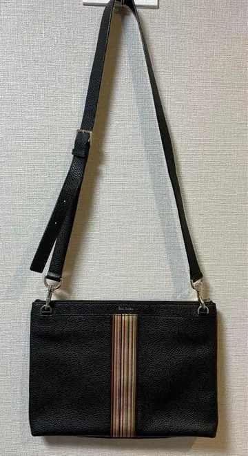 폴스미스 블랙 가죽 숄더백 바디백