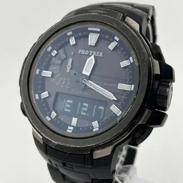 [가동/반전 액정] 카시오 프로트렉 월드 타임 전파 솔라 손목시계