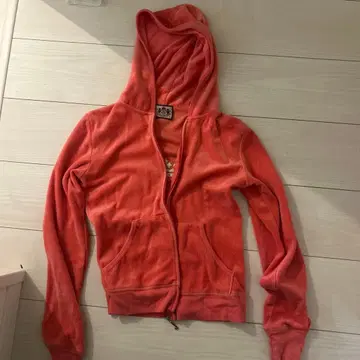 JUICY COUTURE 후드 부착 후드티 핑크