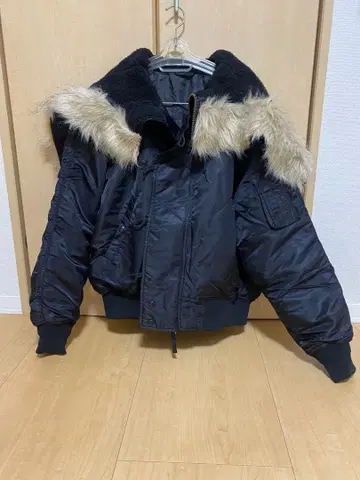 military type N2B flight jacket black