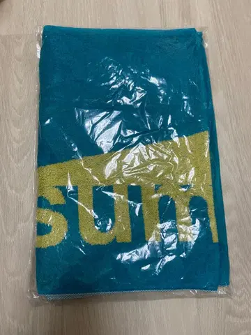 sumika 자카드 로고 타월 블루