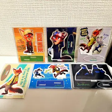 [ 미개봉 ] 주토피아 제일복권 아크릴 스탠드 6점