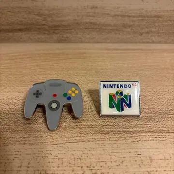 닌텐도 뮤지엄 Nintendo 64 컨트롤러 핀 배지 세트