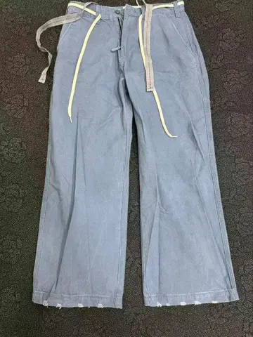 ERL 24FW 블루 워크 팬츠 블루 M