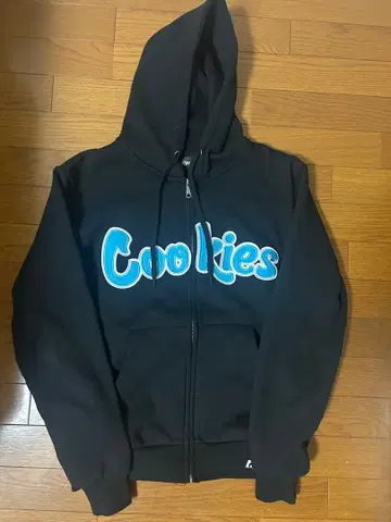 Cookies 블랙 집업 후드티