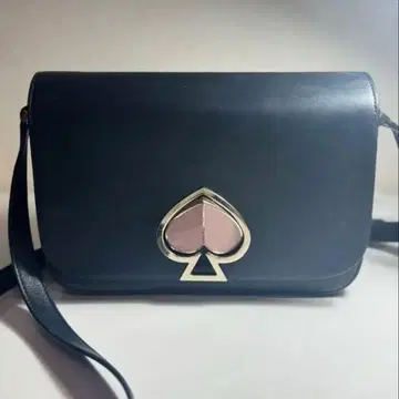 케이트 스페이드 니콜라 숄더백 트위스트 락 가죽 블랙