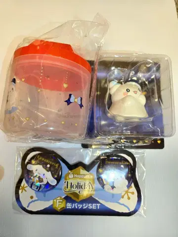 해피 복권 하나마루 유령 피규어 캐니스터 캔뱃지