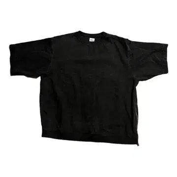 블랙 데님풍 오버 사이즈 T셔츠