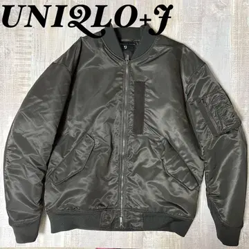 [ 남성용 L ] UNIQLO+J MA-1 플라이트 자켓 퀼팅 다운