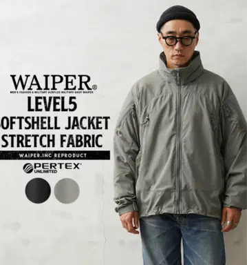 WAIPER LEVEL5 SOFTSHELL JACKET A.GREEN