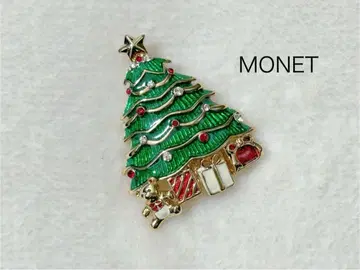 MONET 모네 빈티지 크리스마스 트리 브로치