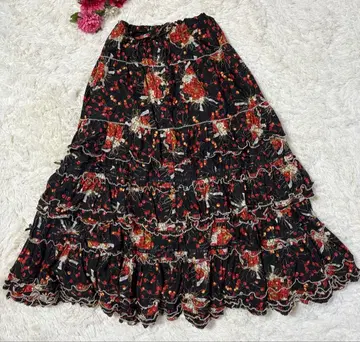 핑크하우스 PINK HOUSE 체리 바스켓 프릴 스커트