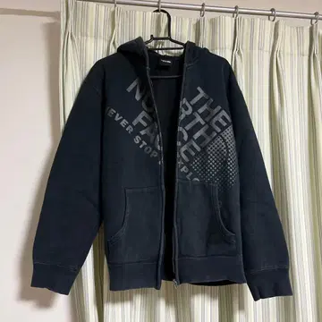 THE NORTH FACE 후드 부착 후드티 블랙