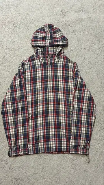 [ 90's J.CREW ] 체크 코튼 아노락 파카