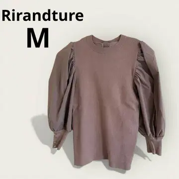 리랜드트루 백리본 리브 니트 M 핑크 퍼플 성숙/러블리