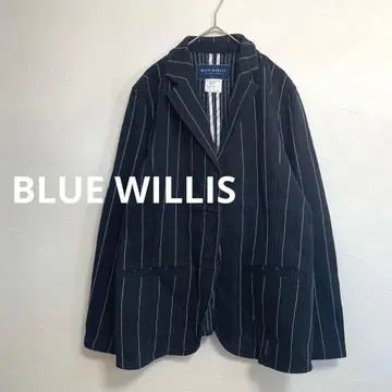 블루 윌리즈 스트라이프 코튼 테일러드 자켓 M