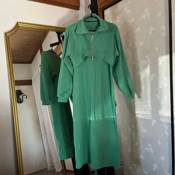 그린 셋업 지퍼 포함