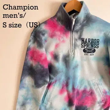 [ 희소 디자인 ] Champion 타이다이 하프 지퍼 맨투맨 S 속기모