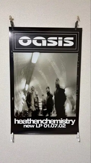 oasis HeathenChemistry 포스터 2002 UK 프로모