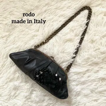 todo 로드 파티 백 블랙 블랙 비쥬 가마구치 이탈리아제