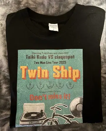 Da-iCE 쿠도 다이키 claquepot Twin Ship 티셔츠