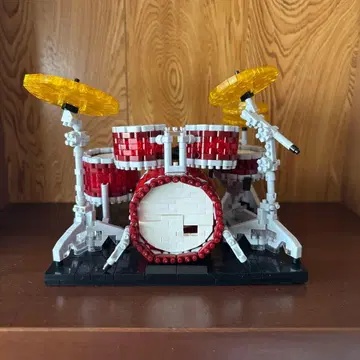 카와다(Kawada) 나노블록 Pearl 드럼 세트 완성품 부품 활용