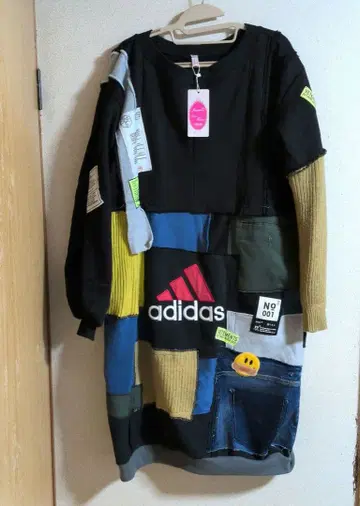 핸드메이드 패치워크 롱 원피스